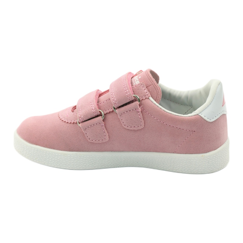 American Club Zapatillas deportivas con plantilla de piel americana rosa blanco 2