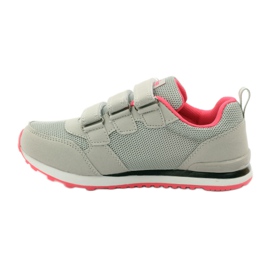American Club Zapatos deportivos American 9 con inserto de cuero. rosa gris 2