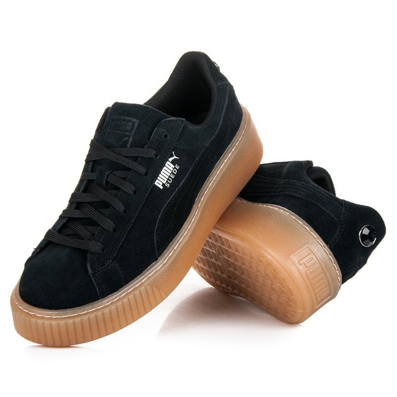 Puma Suede Plataforma Joya Jr negro 2 Puma Suede Plataforma Joya Jr negro 2