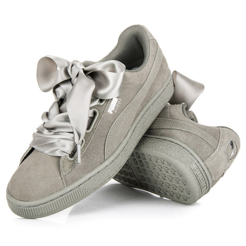Puma Suede Heart Pebble WN`S gris 2 Puma Suede Heart Pebble WN`S gris 2