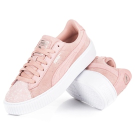 Puma Suede Plataforma Pebble WN`S rosado 2 Puma Suede Plataforma Pebble WN`S rosado 2