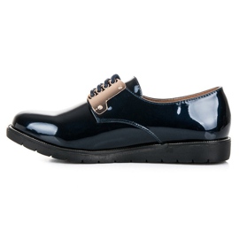 Best Shoes Cómodos zapatos lacados azul 4