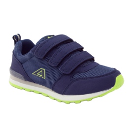 American Club Calzado deportivo con plantilla de piel americana azul marino verde 1