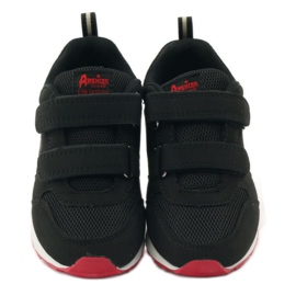 American Club Calzado deportivo con plantilla de piel americana rojo negro 4