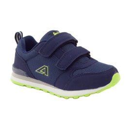 American Club Calzado deportivo con plantilla de piel americana azul marino verde 1