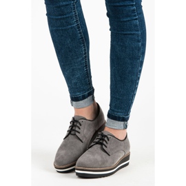 Ch. Creation Botas de ante con cordones gris 1