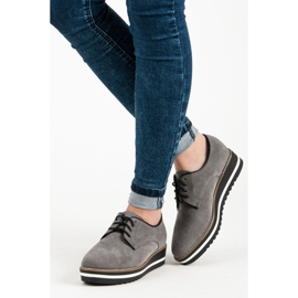 Ch. Creation Botas de ante con cordones gris 2