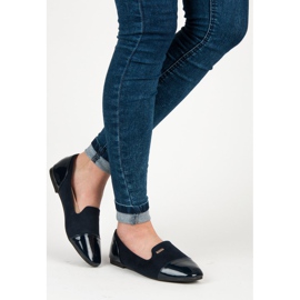 Best Shoes Señores lacados azul 6