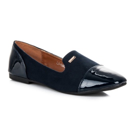 Best Shoes Señores lacados azul 1