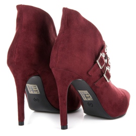 Cm Paris Botas de primavera burdeos rojo 3