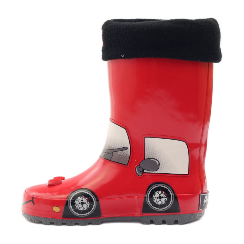 American Club Calcetín galoshes más plantilla RED CAR rojo gris negro 2