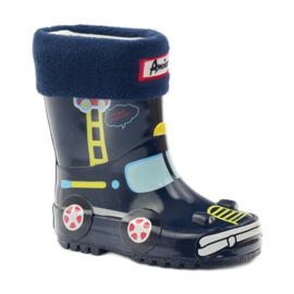 American Club Botas de agua, calcetín + inserto American TRUCK amarillo rojo azul marino 1