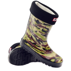 American Club Calcetín galoshes + inserto camo americano verde marrón negro 3