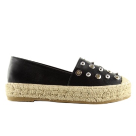 Alpargatas negras 7680 negro 6