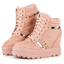 Bestelle Deportivas plataforma rosado 3