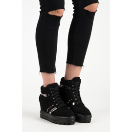 Bestelle Deportivas plataforma negro 2