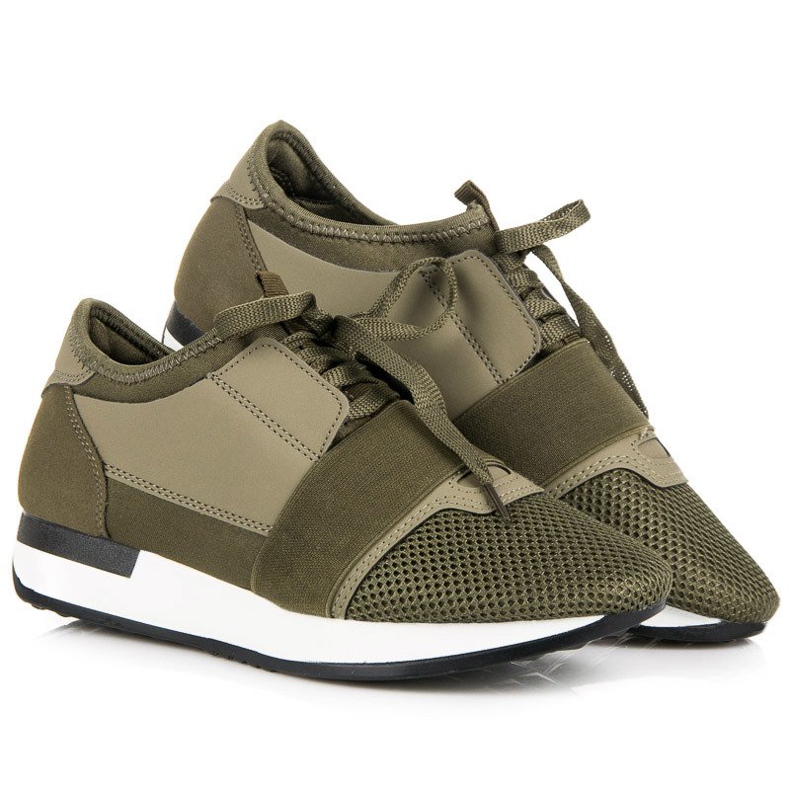 Zapatos deportivos sin cordones verde 1 Zapatos deportivos sin cordones verde 1