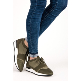 Zapatos deportivos sin cordones verde 3