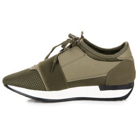 Zapatos deportivos sin cordones verde 5