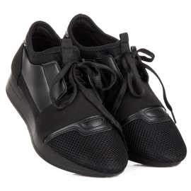 Calzado deportivo sin cordones negro 1