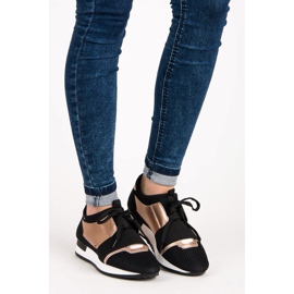 Zapatos deportivos sin cordones negro 1