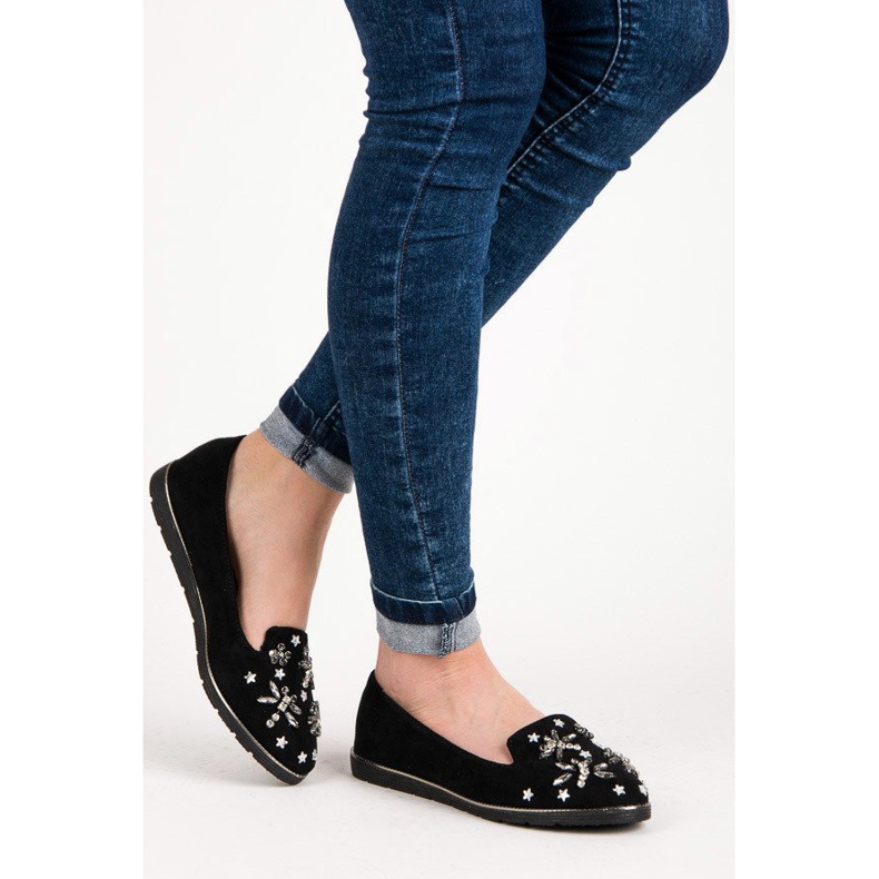 Fama Señores de ante con adornos negro 2