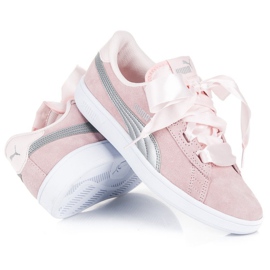 Puma smash v2 cinta jr rosado 2