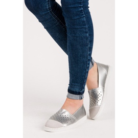 Slipons de piel VINCEZA gris 3