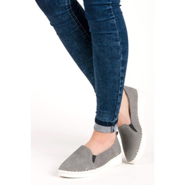 Mocasines vinceza piel gris 2