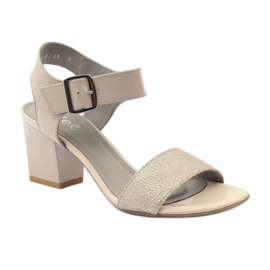 Sandalias lacadas en el poste Edeo 3184 beige 1 Sandalias lacadas en el poste Edeo 3184 beige 1