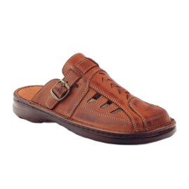Babuchas de piel Naszbut 045 marron marrón 1