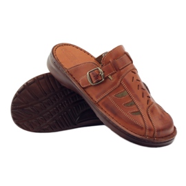 Babuchas de piel Naszbut 045 marron marrón 3
