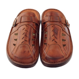 Babuchas de piel Naszbut 045 marron marrón 4