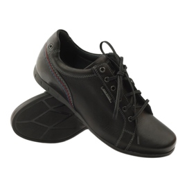 Riko Zapatos deportivos de cuero para hombres 776 negro 3