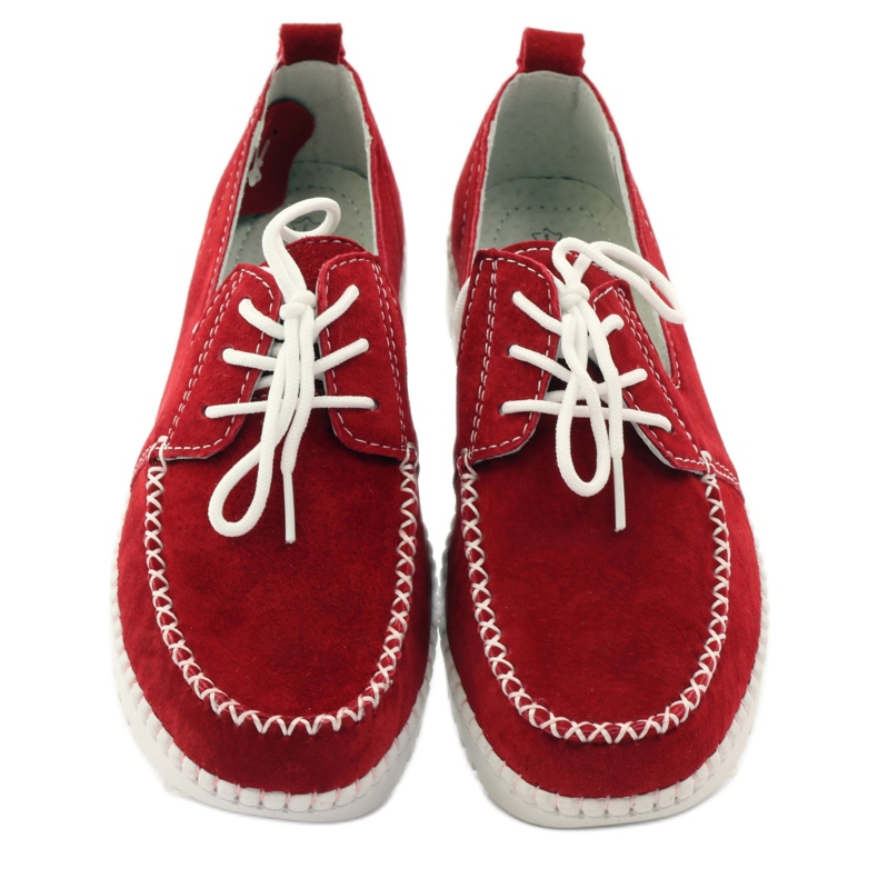 Creepers piel ante Filippo DP020 / 18 RD rojo 4