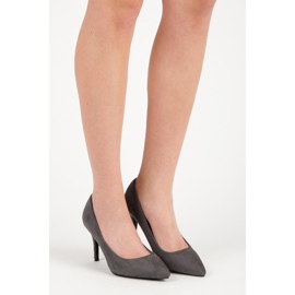 Milaya Tacones de ante gris 2 Milaya Tacones de ante gris 2