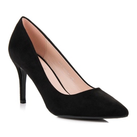 Milaya Tacones de ante negro 2