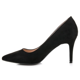 Milaya Tacones de ante negro 3