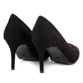 Milaya Tacones de ante negro 4