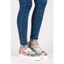 Yes Mile Deportivas Atadas Con Flores multicolor 1 Yes Mile Deportivas Atadas Con Flores multicolor 1