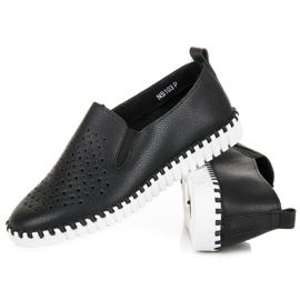 Seastar Zapatillas sin cordones caladas negro 5