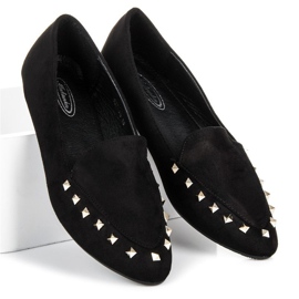 Zapatos sin cordones con tachuelas negro 1