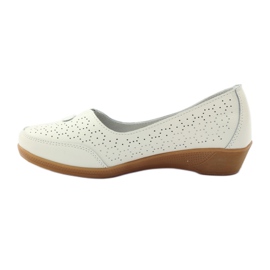 Mocasines Vinceza de piel blanco 2