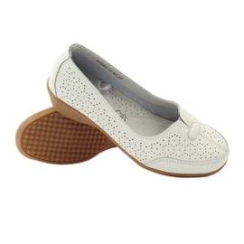 Mocasines Vinceza de piel blanco 3