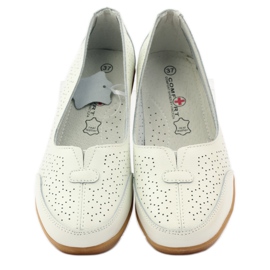 Mocasines Vinceza de piel blanco 4