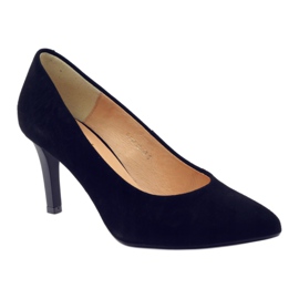Bombas de cuero para mujer Espinto en Szpilka 542 Black negro 1
