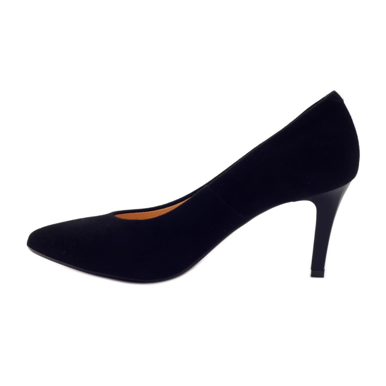 Bombas de cuero para mujer Espinto en Szpilka 542 Black negro 2