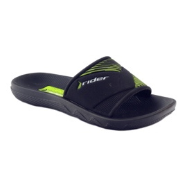 Pantuflas de ocio para niño Rider negro verde 1