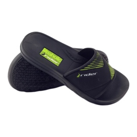 Pantuflas de ocio para niño Rider negro verde 3
