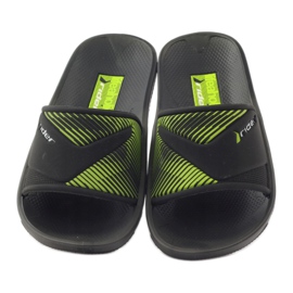 Pantuflas de ocio para niño Rider negro verde 4